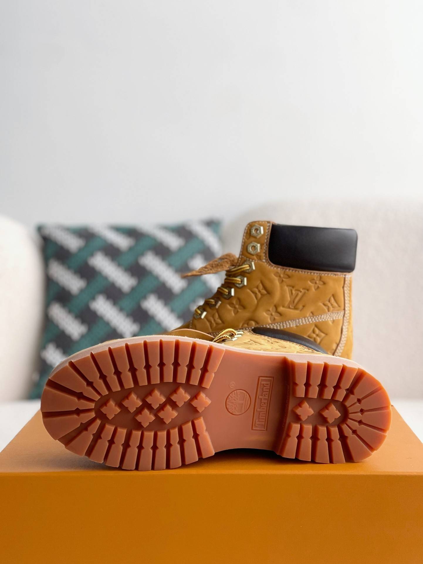 L*V x Timberland yellow boots/Martin boots/boots