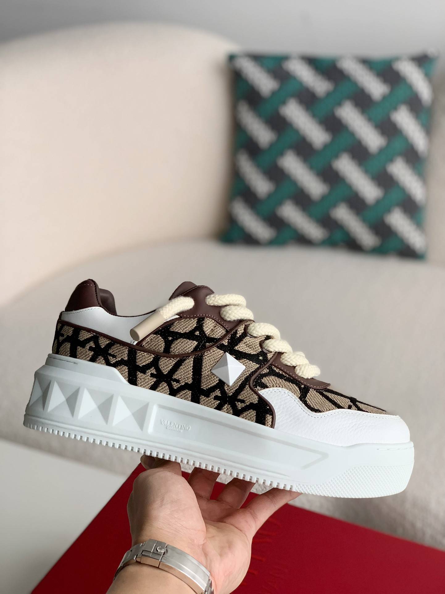 Valentino One Stud Sneakers