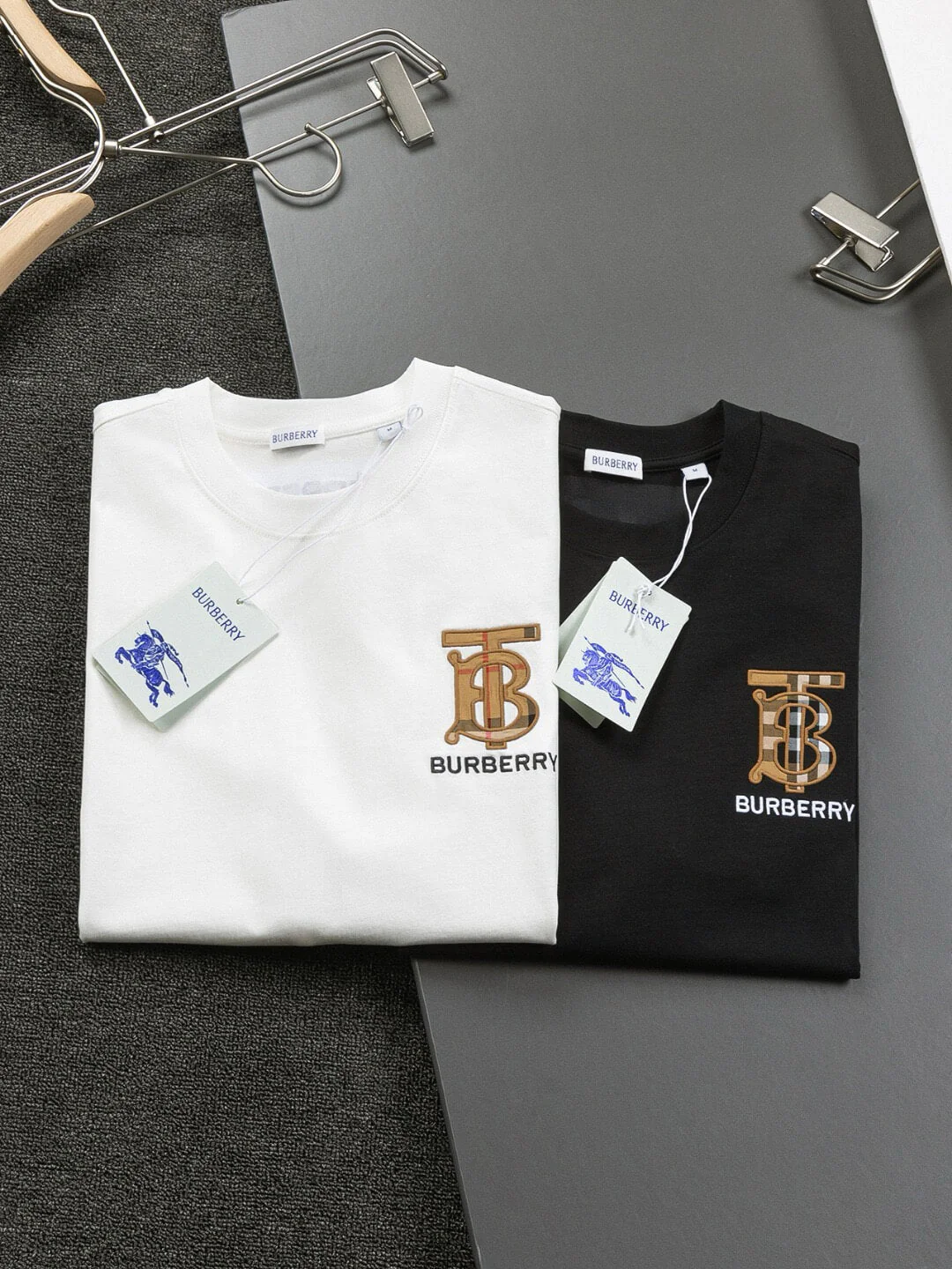 Brown Striped Embroidery T Shirt