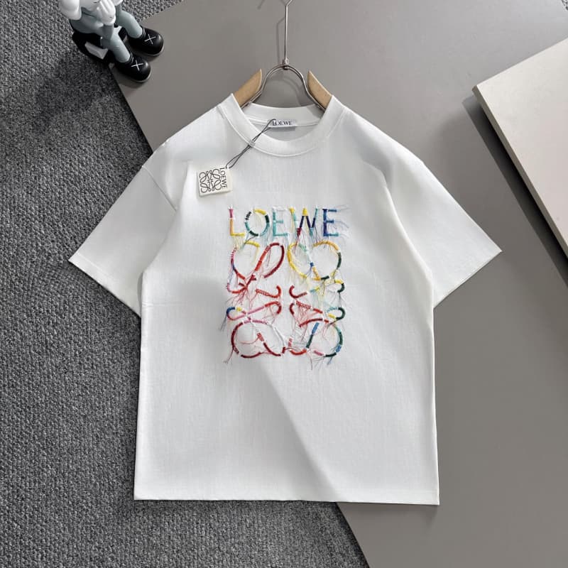 Rainbow Fringe Embroidered T-Shirt