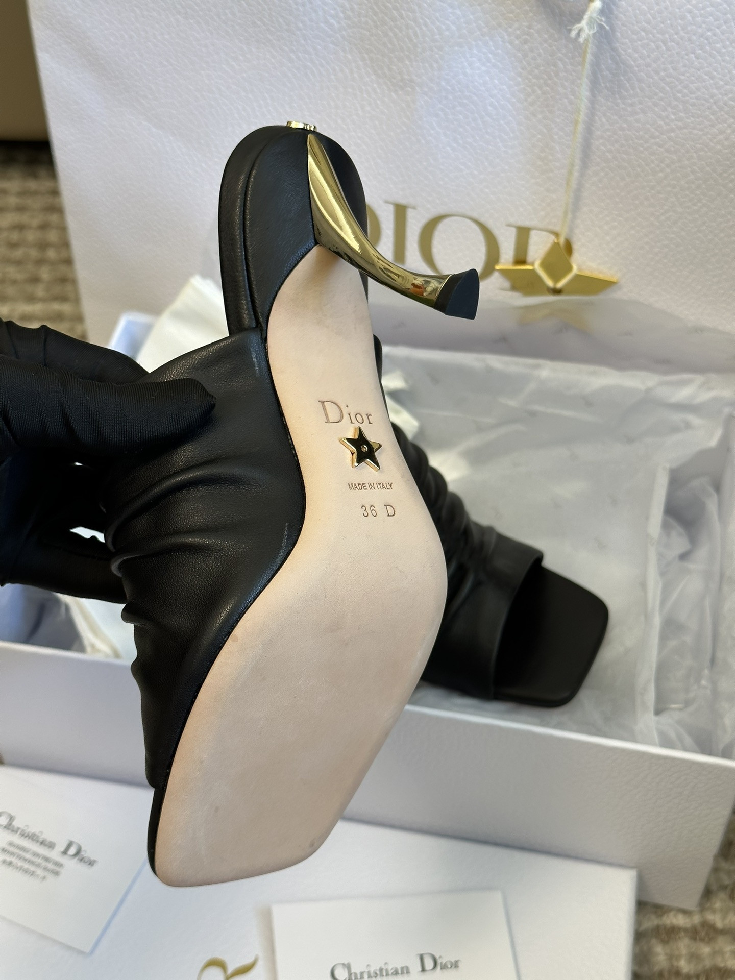 Dior Open Toe Pumps Slippers